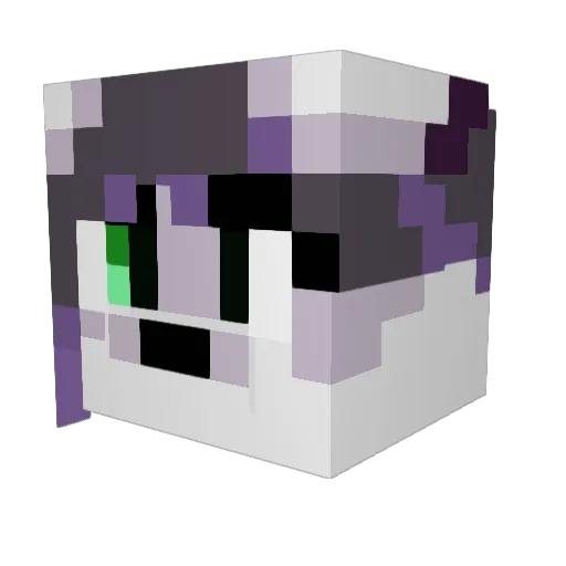 TCnHazel Minecraft avatar head, 3D render