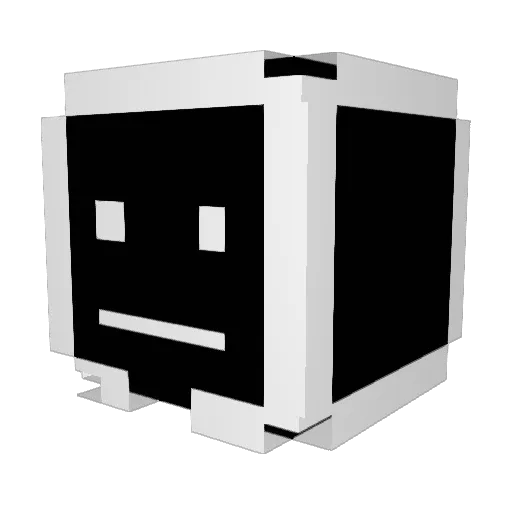 TCovo Minecraft avatar head, 3D render