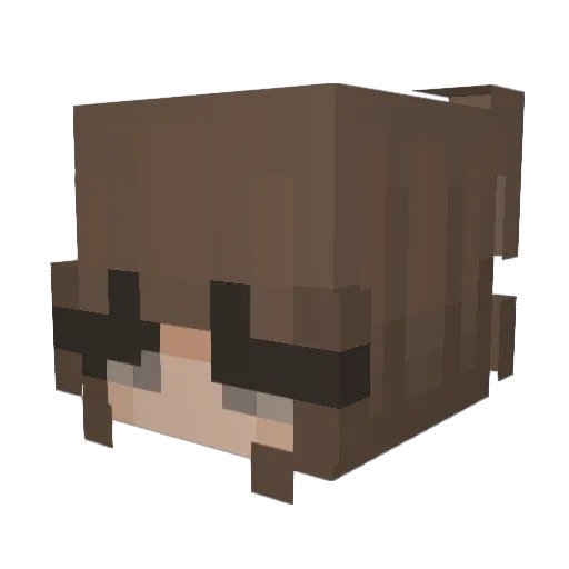 TCraft007 Minecraft avatar head, 3D render