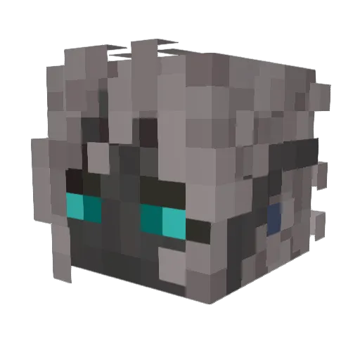 TCres Minecraft avatar head, 3D render