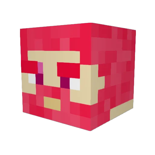 TDAOXIN Minecraft avatar head, 3D render