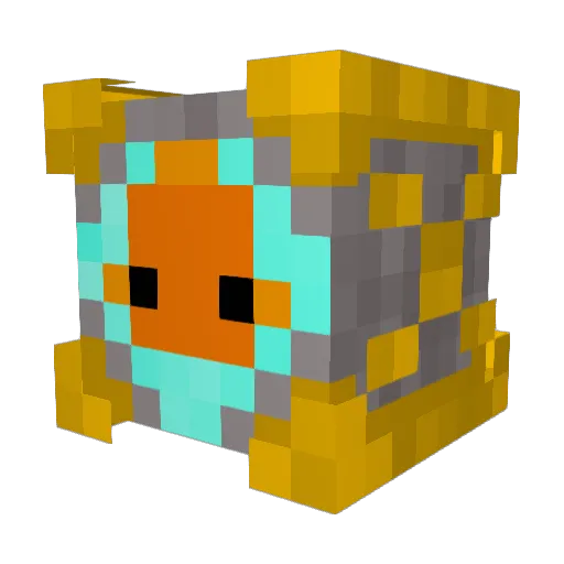 TDB_2000 Minecraft avatar head, 3D render
