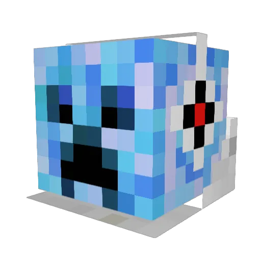 TDCPlays_Jay Minecraft avatar head, 3D render