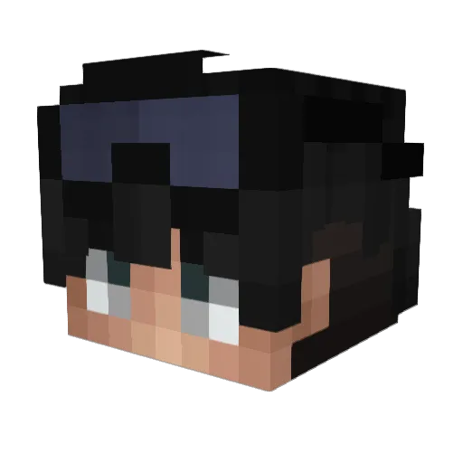 TDDPageExplorer Minecraft avatar head, 3D render