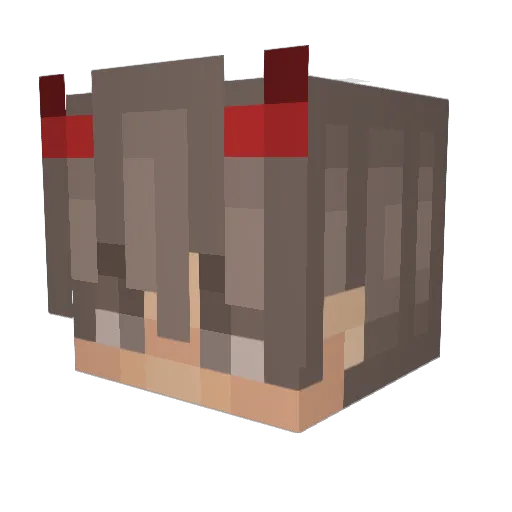 TDF_JuFaxXxXxX Minecraft avatar head, 3D render