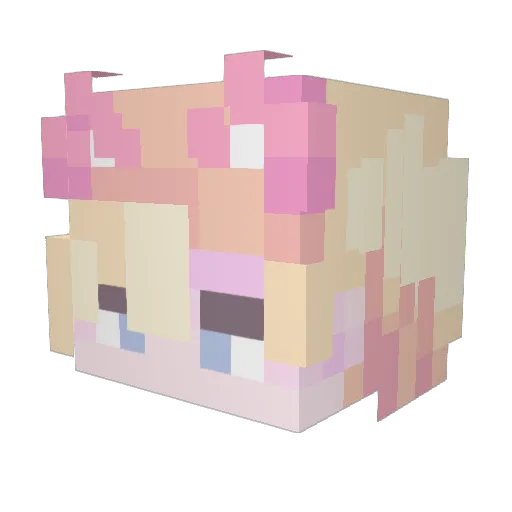 TDHunter08 Minecraft avatar head, 3D render