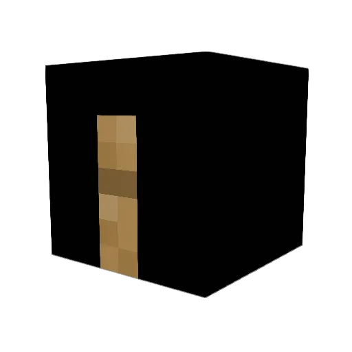 TDM46 Minecraft avatar head, 3D render