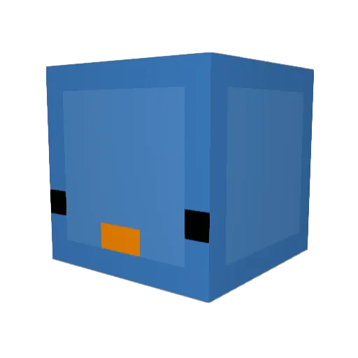 TDN_ Minecraft avatar head, 3D render
