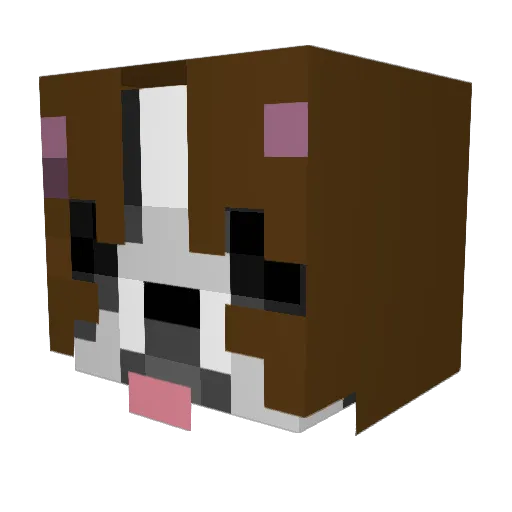 TDNtim Minecraft avatar head, 3D render