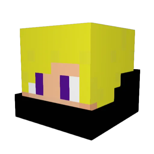 TDRsW4TCH3R Minecraft avatar head, 3D render
