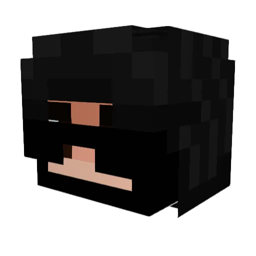 TDSNoob Minecraft avatar head, 3D render