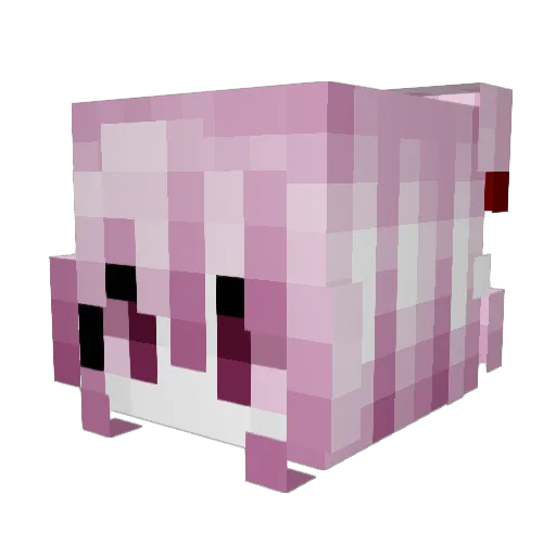 TDZ3291 Minecraft avatar head, 3D render