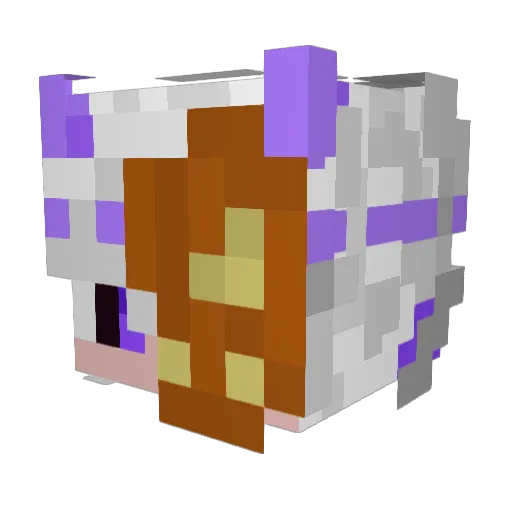 TD_Yashin Minecraft avatar head, 3D render