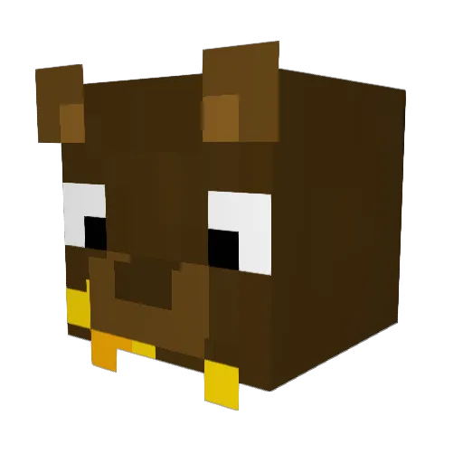 TDawson Minecraft avatar head, 3D render