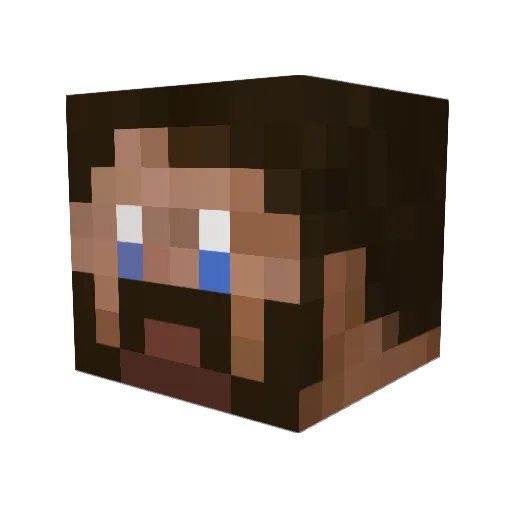 TDrum Minecraft avatar head, 3D render