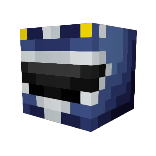 TDxHD Minecraft avatar head, 3D render