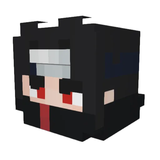 TEAMCHUTEBOXE2 Minecraft avatar head, 3D render