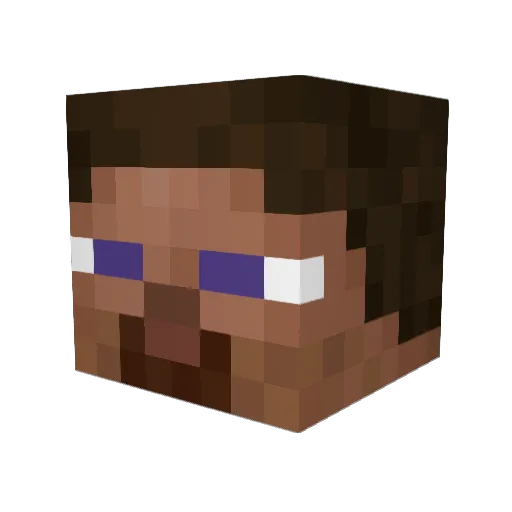 TEAMSTAR44 Minecraft avatar head, 3D render