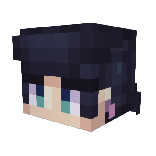 TEARPLANED Minecraft avatar head, 3D render