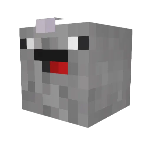 TEATMCBRIEF Minecraft avatar head, 3D render