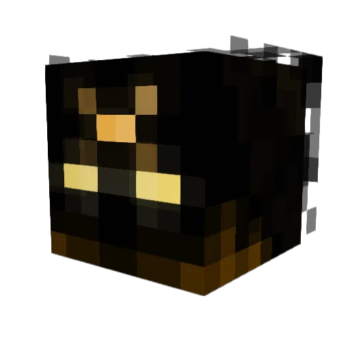 TEA_20 Minecraft avatar head, 3D render