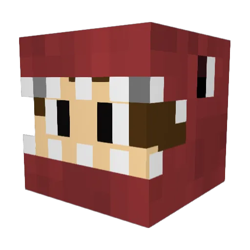 TEA_R3X Minecraft avatar head, 3D render