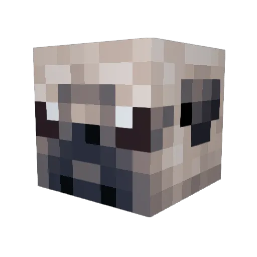 TECHNOBLADEASHES Minecraft avatar head, 3D render
