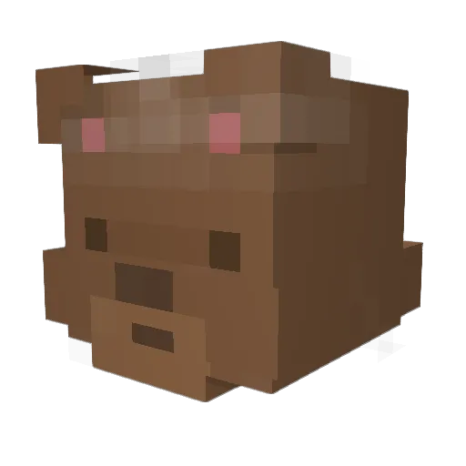 TEDDYSPLAYS Minecraft avatar head, 3D render
