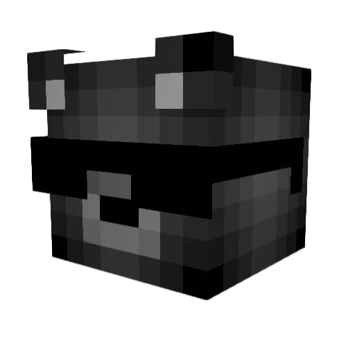 TEDYCM Minecraft avatar head, 3D render