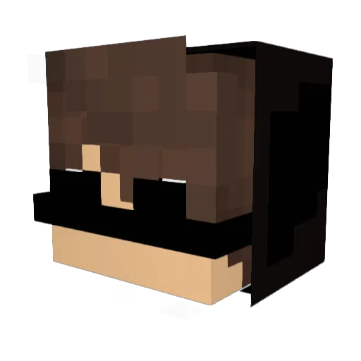 TEIZYTB Minecraft avatar head, 3D render
