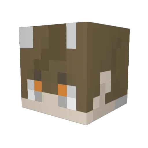 TEM2617 Minecraft avatar head, 3D render