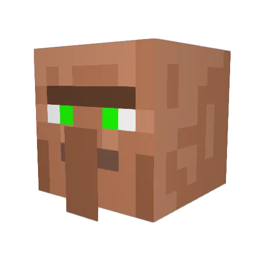 TEMHbIU_DryH Minecraft avatar head, 3D render