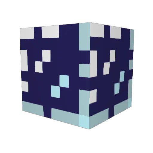 TEMP3RED Minecraft avatar head, 3D render