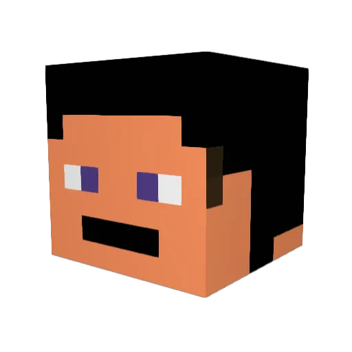 TEMPO98 Minecraft avatar head, 3D render
