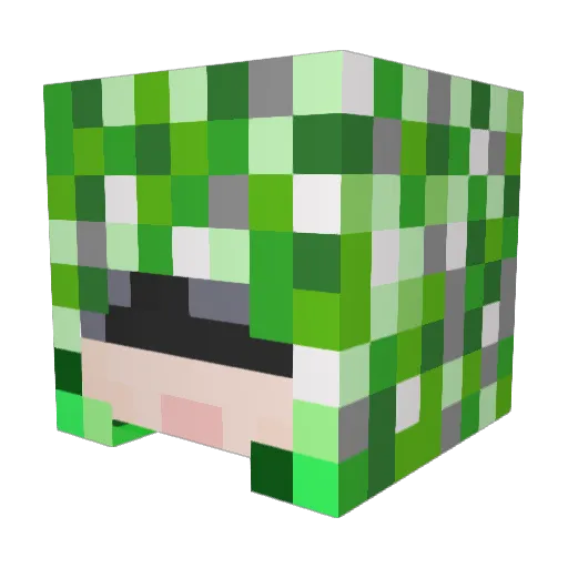 TENESHIN Minecraft avatar head, 3D render