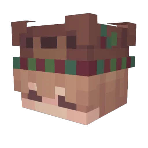 TENGELIS Minecraft avatar head, 3D render