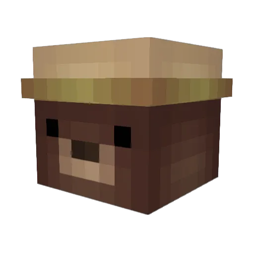 TENI10 Minecraft avatar head, 3D render