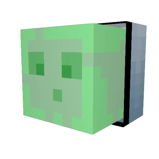 TENMUS Minecraft avatar head, 3D render