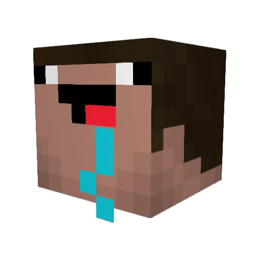 TENTYP Minecraft avatar head, 3D render