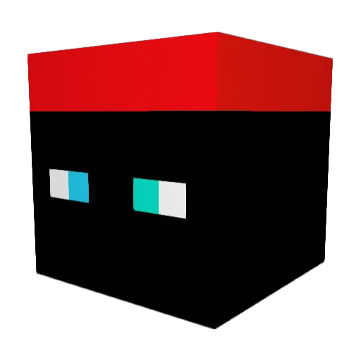 TEORCM Minecraft avatar head, 3D render