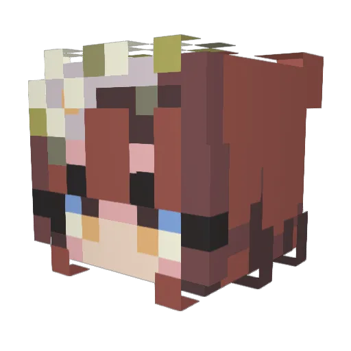 TEOdorizant Minecraft avatar head, 3D render