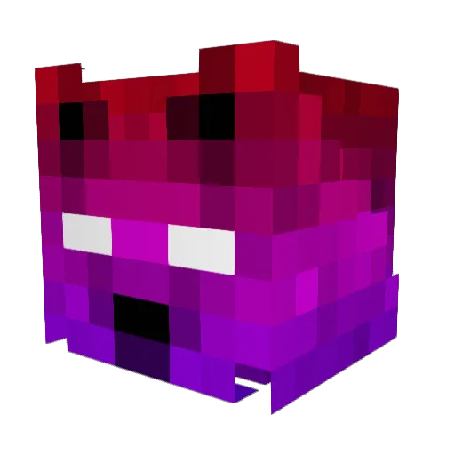 TERCETE Minecraft avatar head, 3D render