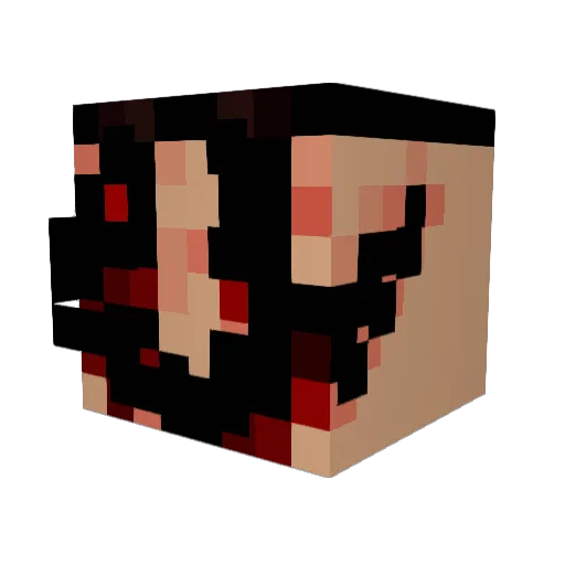 TERRORDEMONSCRIZ Minecraft avatar head, 3D render