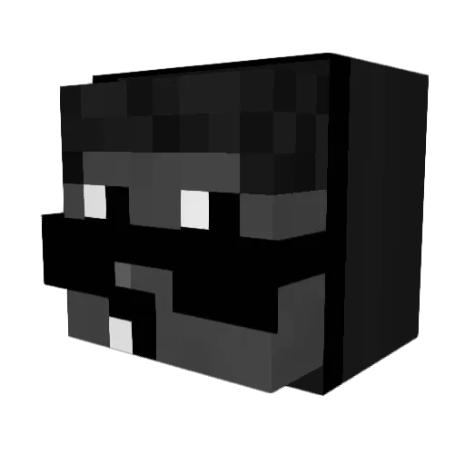 TERRORISIERUNG Minecraft avatar head, 3D render