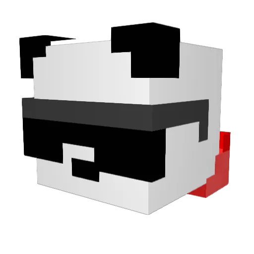 TESTDUMMY011 Minecraft avatar head, 3D render