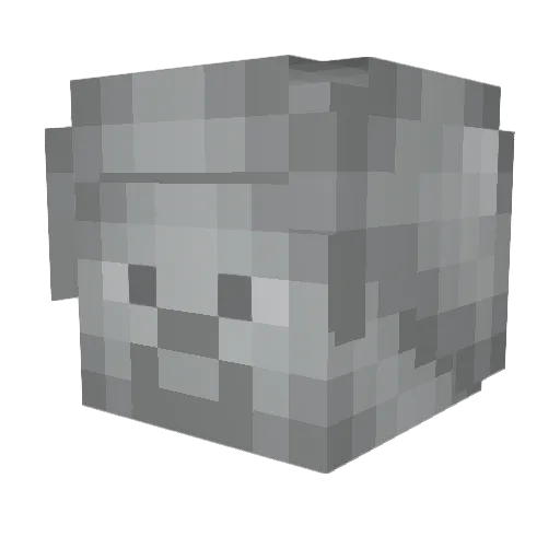 TETO69 Minecraft avatar head, 3D render