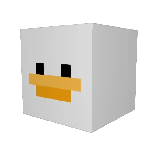 TEX8888 Minecraft avatar head, 3D render