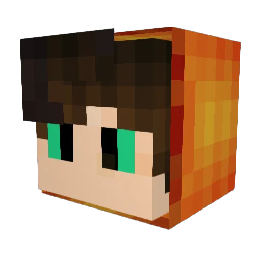 TEXNOqFRONZ Minecraft avatar head, 3D render