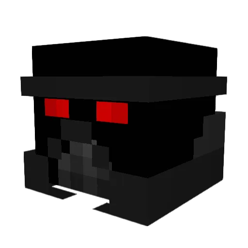TElM0 Minecraft avatar head, 3D render