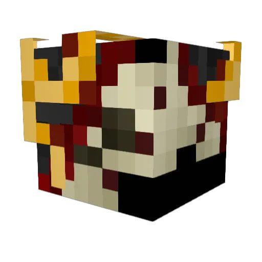 TFA120 Minecraft avatar head, 3D render